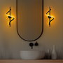 Opviq Lıkma - 13510 Lámpara de pared negra